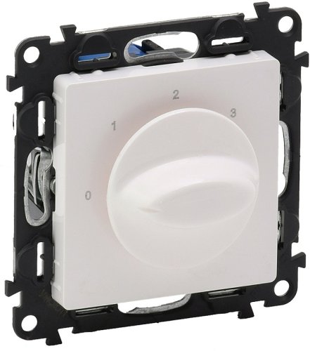 Выключатель вентилятора без рамки Legrand Valena Life 4-поз. белый фото Выключатель вентилятора без рамки Legrand Valena Life 4-поз. белый картинка